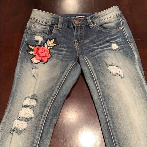 Dollhouse Denim - Dollhouse Stylish Crop Capri Jeans Size 3